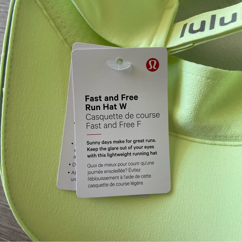 Lululemon Fast and Free Women’s Run Hat - Faded Zap - Picture 5 of 7